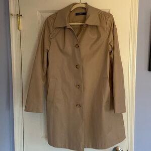 Tan Ralph Lauren trench coat